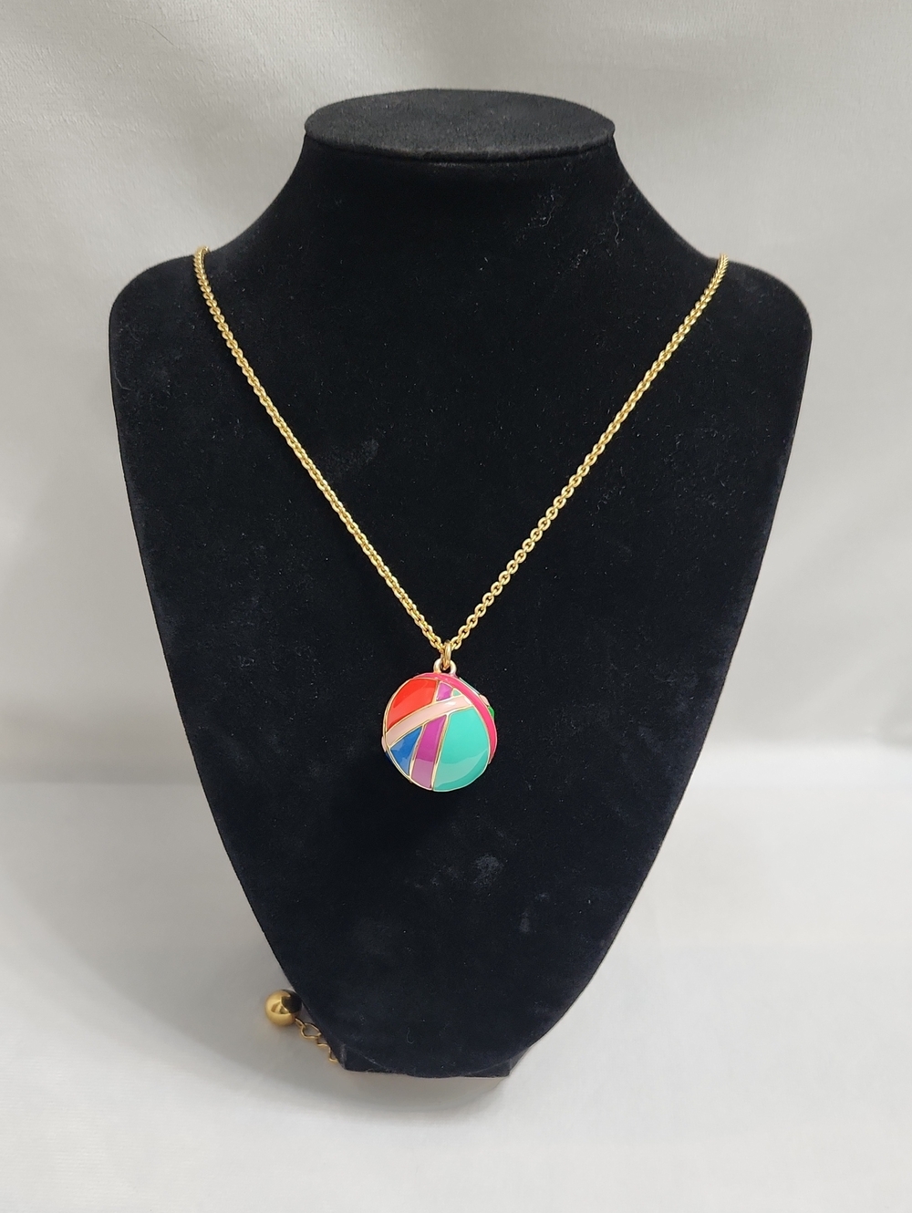 Kate Spade New York Gold-Tone Surprise Ball Multicolored Necklace